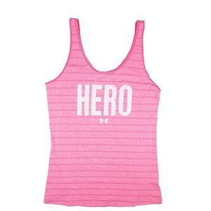 NEW Women's Small UNDER ARMOUR Power in Pink Hero Sleeveless Tank Top Shirt